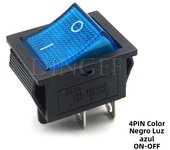 1PCS rocker switch KCD4 4PIN 6PIN 2 / 3 position ON-OFF Mini with light cat-eye 220V LED rocker switch button 16A 30A 250VAC 20A