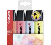 Stabilo Boss 70 Pack 4 Rotuladores Fluorescentes Pastel Recargables
