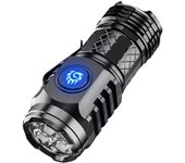 Three-Eyed Monster Mini Flashlight Super Bright Pocket Flashlight Torches 5 Modes Rechargeable & Waterproof Handheld Flashlight