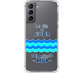 Tumundosmartphone Funda Silicona Antigolpes para Samsung Galaxy S21 5G diseño Agua Dibujos