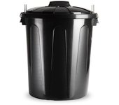 Cubo basura 51l + tapa negro
