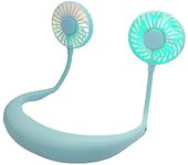 Envío gratuito Ventilador USB Ventilador de cuello luminoso Carga Mini ventilador portátil (negro) [envío gratuito]