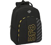 SAFTA  MOCHILA ADAPT.CARRO RECICLADO BLACKFIT8 "ZONE" - Mochila con Asas Ajustables y Espalda Ergonomica - Mochila con Compartimientos con Cremallera - Mochila Diseño Único y Licencia Oficial By BLACKFIT8 "ZONE"