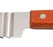 Espátula de Maple inoxidable, espátula de metal, espátula giratoria para sretén de Hierro fundido, espátula para Parrilla de barbacoa con Mango de Madera, cortador ondulado