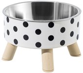 Tazón Para Perros Y Gatos De Plástico Con Altura Grande Resistente Al Choque Gran Capacidad Tazón De Alimentos Para Mascotas
