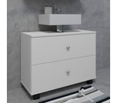 Mueble de baño ancho Mueble lavabo mueble lavabo Ruedas Cajón Nilosi L Mueble de baño ancho Mueble lavabo mueble lavabo Ruedas Cajón Nilosi L