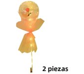 1/4Pcs Rose Bouquet Bobo Balloon DIY Rose Flower Light Up Bobo Balloon LED Luminous Balloon for Mother's Day Wedding Anniversary