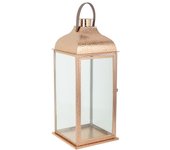 Farol De Acero Inoxidable Y Cristal 29x29x70cm, El mejor complemento para tu hogar