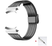 No Gaps Quick Fit Stainless Steel Strap For Samsung Galaxy Watch 6 Classic 47mm 43 6/5/4 40 44mm 5Pro 45mm Curved End Metal Band