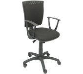 Silla Ergonómica Giratoria Regulable en Altura Piqueras Y Crespo Ferez Negro