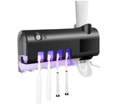 Toothbrush Holder Wall Mounted Solar UV Light Ultraviolet Toothbrush Sterilizer Automatic Toothpaste Holders Bathroom Accessory