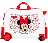 Disney Maleta Correpasillos ABS Rígida Minnie Diva Multicolor
