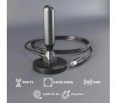 4K 1080P and support HDTV for free local channels. HD digital TV antenna indoor, outdoor, magnetic base and 360°