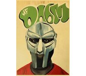 MF Doom Madlib Poster Retro Poster Painting Hip Hop Rap Music Album Star Picture Wall Art for Living Room Home Decor