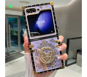 Luxury Bling Glitter Aurora Butterfly Stand Phone Case for Samsung Galaxy Z Flip 6 5 4 3 Flip6 Flip5 Flip4 Flip3 5G Holder Case