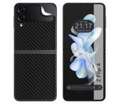 Tumundosmartphone Pegatina Vinilo Autoadhesiva Textura Carbono para Samsung Galaxy Z Flip 4 5G - Estuche Móvil