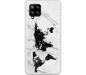 Funda compatible con Samsung A42 5G - Be Unique Funda Gel mármol mapa negro