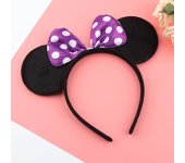 Girl Mouse Ears Headband Children Princess Party Accessories Kids Bowknot Dots Hair Band Halloween Birthday Christmas Hairband