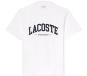 Camiseta Blanca Lacoste Sportswear Suave y Cómoda