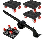 Heavy Duty Furniture Lift Mobile Tool Kit with 4 Wheels 330 lbs 360° Swivel Furniture Mobile Trolley for Appliance Sofa Handling