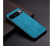 Case for Google Pixel 9 9a Pro XL 5G funda bamboo wood pattern Leather phone cover Luxury coque for Google Pixel 9 Pro case capa