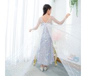 Kids Elsa Anna Cosplay Party Dresses Girl Frozen Queen Princess Dress Fashion Evening Prom Gown Girls Formal Birthday Costumes