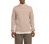 JJJERRY KNIT CREW NECK AW24 Oatmeal MELANGE
