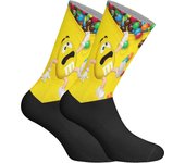 Jenes-Calcetines de caña larga estampados elásticos para Hombre-Mujer