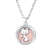 New Stainless Steel Fashion Tree Of Life  Aromatherapy Necklace Essential Oil Diffuser Perfume Locket Pendant Women Jewelry Gift