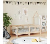 vidaXL Estructura de cama para niños madera maciza de pino 70x140 cm