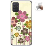 Tumundosmartphone Funda Gel Tpu para Samsung Galaxy A71 diseño Primavera En Flor Dibujos