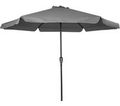 Acomoda Textil – Sombrilla de Jardín con Faldón Protector y Forro Anti UV para Exterior. Parasol de Aluminio Estable con Manivela, Toldo Octogonal 3 M Ø para Terraza y Patio.