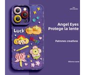 Deluxe Case For iphone16 15 14 13 12 11 Pro Max X XR Xs Silicone Advanced Cell Phone Protective Cover Anti-fall Clay Painting