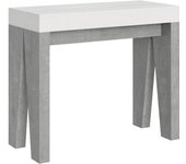 Consola extensible 90x40/300 cm Naxy Mix Encycler Fresno Blanco-Exstructura Cement