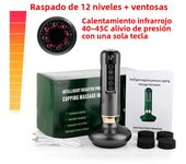 12/6 Levels Intelligent Cupping Massager Negative Pressure Infrared Heating Wireless Scraping Apparatus Dredge Meridian Relax