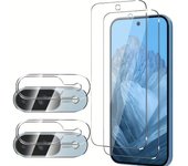 4IN1 Tempered Glass Screen Protector for Google Pixel 9 Pro XL 9 8 Pro Camera Lens Protective Film For Google Pixel 8a 8 9 Glass