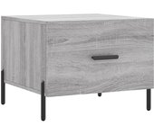 vidaXL Mesa de centro madera contrachapada 50x50x40 cm Blanco, Negro, Blanco brillante Mesita de Salón o Comedor o Auxiliar Mesa de Café Meuble Salón