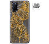 Tumundosmartphone Funda Gel Transparente para Oppo A52 / Oppo A72 diseño Hojas Dibujos