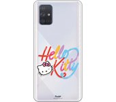 Funda original compatible con Samsung Galaxy A71 - Hello Kitty Caligrafica