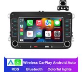 2 Din Android Car Radio Wireless CarPlay Autoradio 7inch Car Multimedia Player For VW Passat Touran Caddy Jetta Car Radio Stereo
