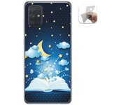 Tumundosmartphone Funda Gel Tpu para Samsung Galaxy A71 diseño Libro Cuentos Dibujos