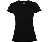 Camiseta Deporte Entallada Manga Corta para Mujer Roly Montecarlo , Poliéster Piqué, 150g/m²