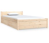 vidaXL ESTRUCTURA DE CAMA CON CAJONES 90X200 CM