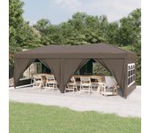 vidaXL Carpa para Fiestas Plegable con Paredes Cenador Tienda Color Taupé,  Azul,  Blanco y mas