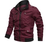 Men's Jacket Military Tactical Man Jackets Coat Zipper Cargo Jackets Stand Collar Outwear Cotton Windbreaker Tops 2022 New Brand