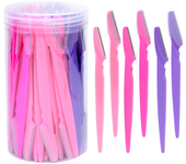 30Pcs/Bottle Eyebrow Razors With Container Facial Eye Brow Trimmer In Case Hair Removal Shaver Safe Blades Trimming Tools