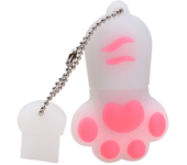 JASTER Cat Paw USB Flash Drives 64GB Colorful Pen Drive 32GB Free Key Chain Memory Stick 16GB Brown Pendrive Red U Disk Blue 8GB