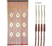 SANCO STORE - SATURNIA Cortina Puerta 56 Tiras Madera 90x200 cm.