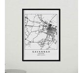 Póster Mapa Savannah Nacnic - Alta Calidad