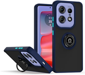 Armor Matte Case For Motorola Moto Edge 50 Pro Fusion Ultra Edge 2024 Cover Ring Magnetic Holder Stand Shockproof Coque Fundas